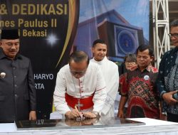 Wawali Bekasi Hadiri Pemberkatan Gereja Santo Yohanes Paulus II, Tegaskan Komitmen Toleransi