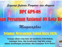 DPC GPN 08 Kota Bekasi Menyambut Menjelang Tahun Baru 2026 dengan Semangat Persatuan dan Harapan Baru